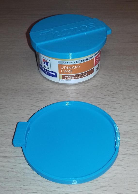 Lid for cat paté tin 66mm