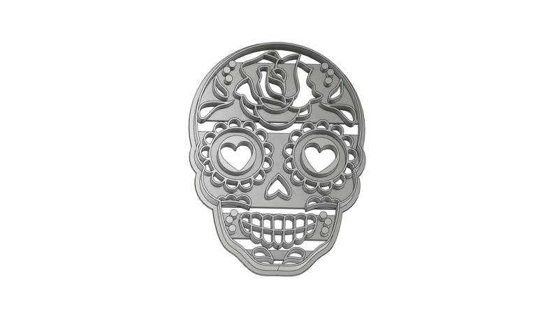 cookie cutter mold cookie cutter skull mexican skull mexico muertos