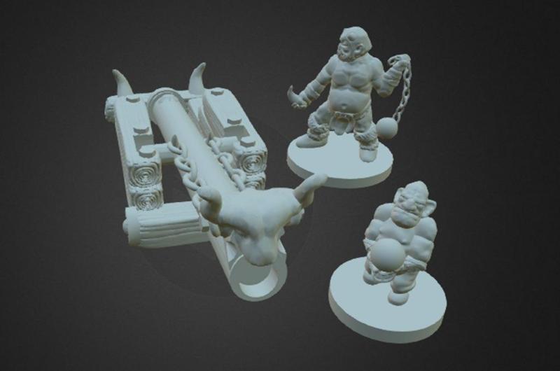 Goblin Cannon Crew (18mm Scale)