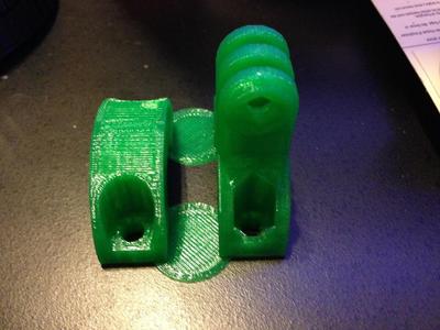 "The Keniston" GoPro mount for Black Diamond Trekking, hiking and walking sticks with OpenSCAD source.