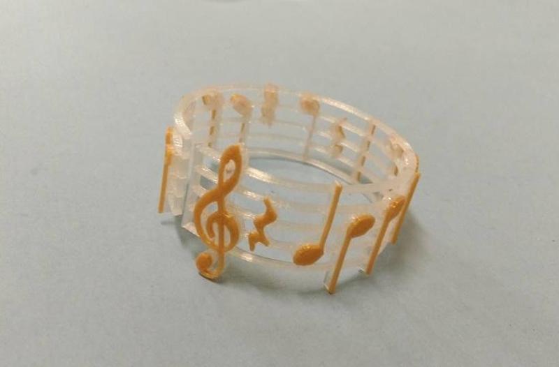Sheet music bracelet