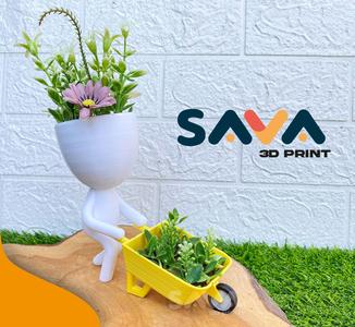 Robert with a wheelbarrow