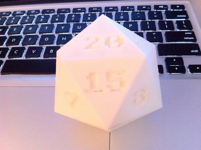 Printable D20