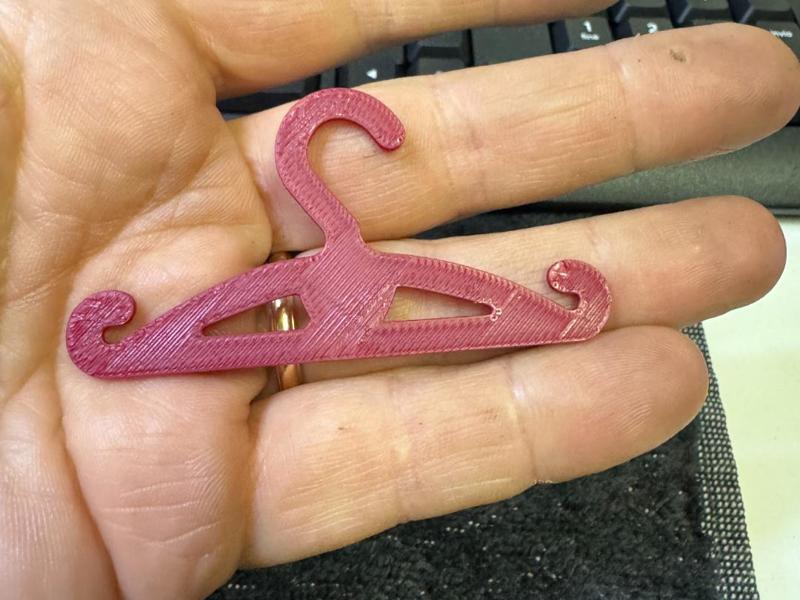 Barbie clothes hanger