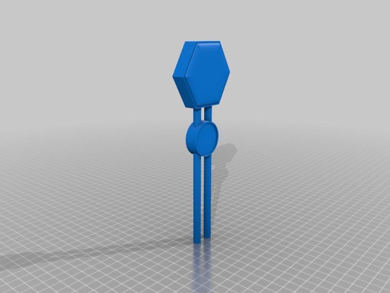 S-train sign with clock