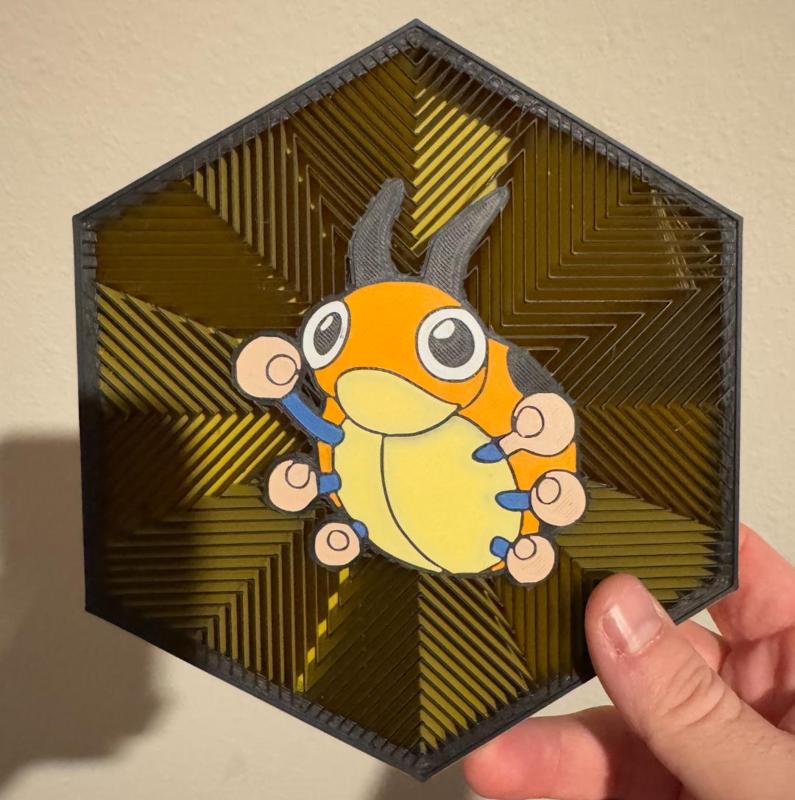 #165 Ledyba Hex Wall Art
