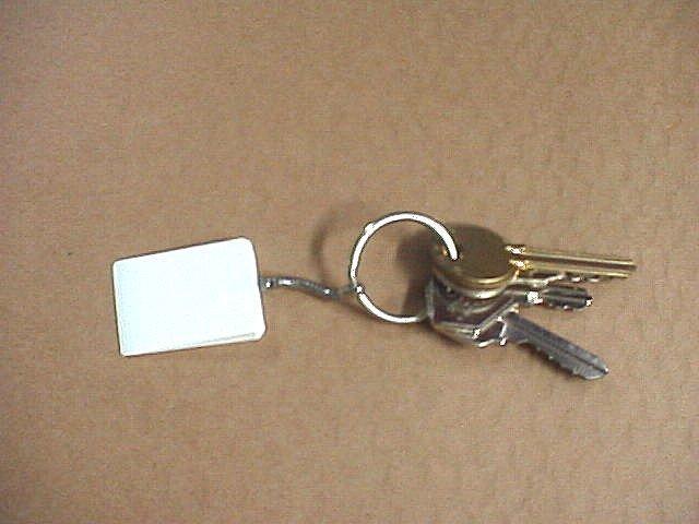 Restaurant Table Wedge Key Fob