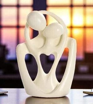 The Embrace of Eternal Love - Sculpture of a Couple in Love
