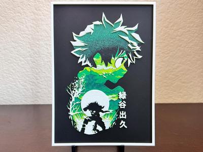 My Hero Academia - Deku Silhouette Hueforge