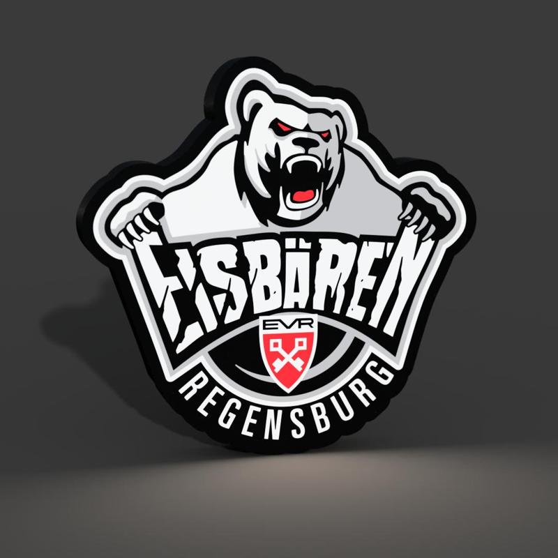 Eisbaren Regensburg Ice Hockey Lightbox LED Lamp