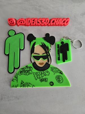 Cake Topper - Cake topper - Billie Eilish (+ Gift)