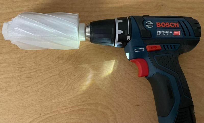 Spoolwinder for cordnless Drill / Spulenwickler für Akkuschrauber