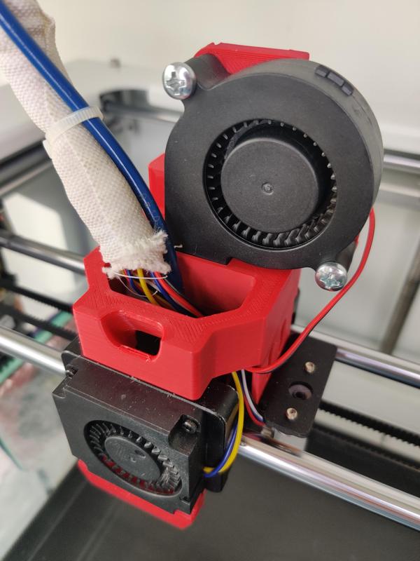 CR-5 pro carrier cover with 5015 blower mount