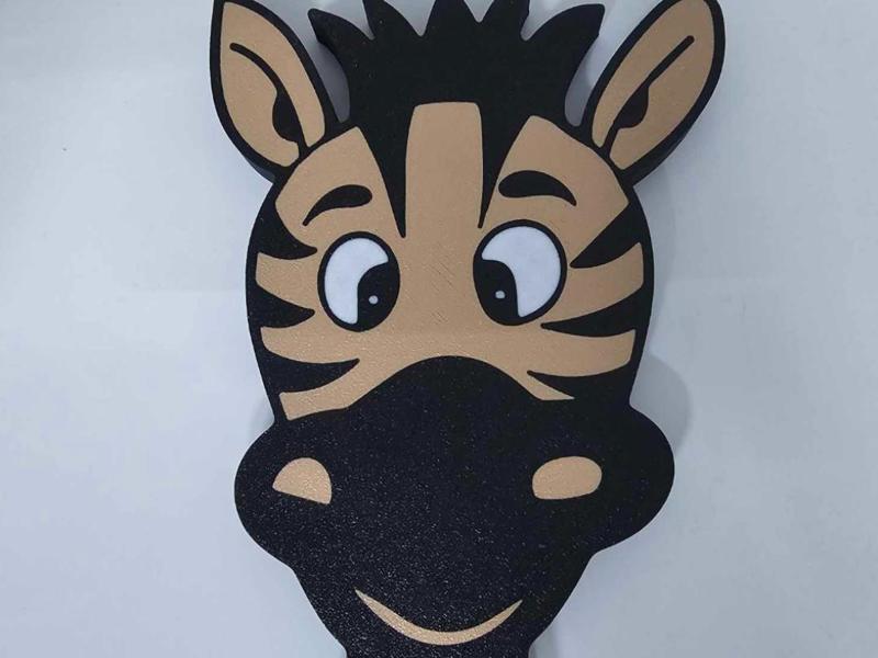 Zebra Hook for baby's room 