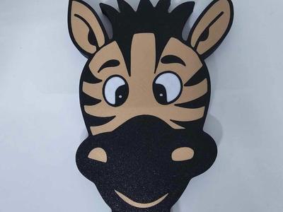 Zebra Hook for baby's room 