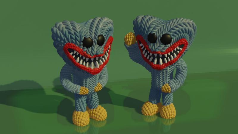 Crochet Huggy Wuggy painted 3mf