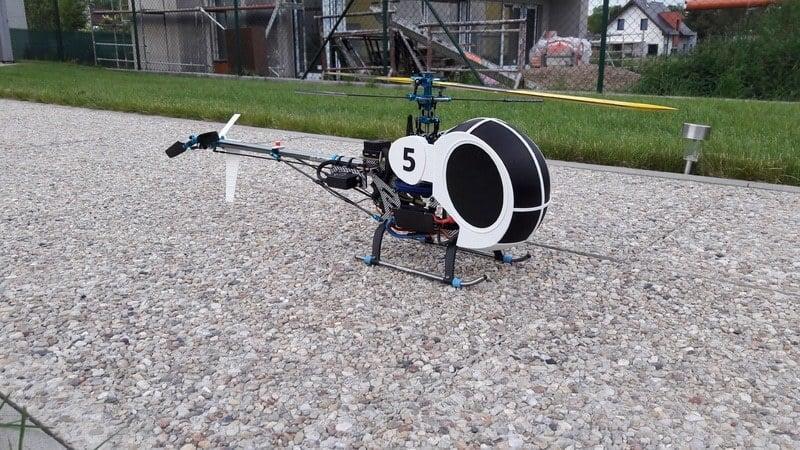 Schweizer/Hughes  300 canopy for T-Rex 450 SE/V2 heli 