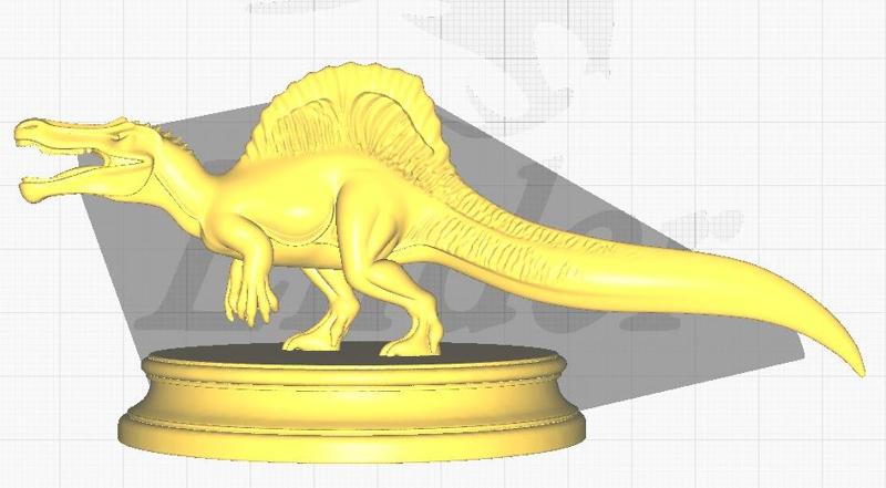 Spinosaurus - Semi-aquatic Dinosaur with Base