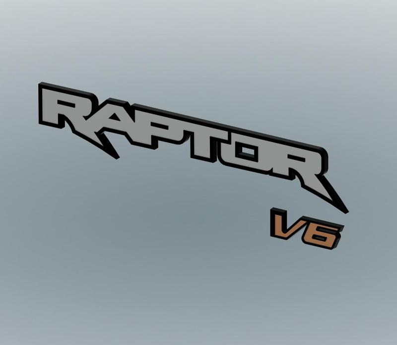 Ford Raptor V6 Emblem