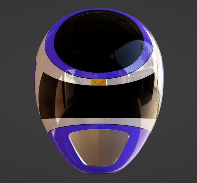 Power Rangers In Space Blue Ranger Helmet 3D print model