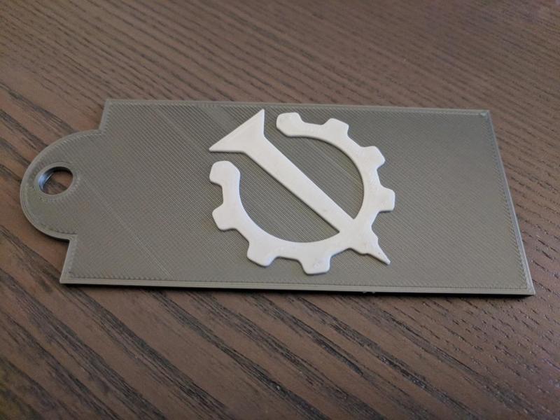 Nail and gear backpack tag