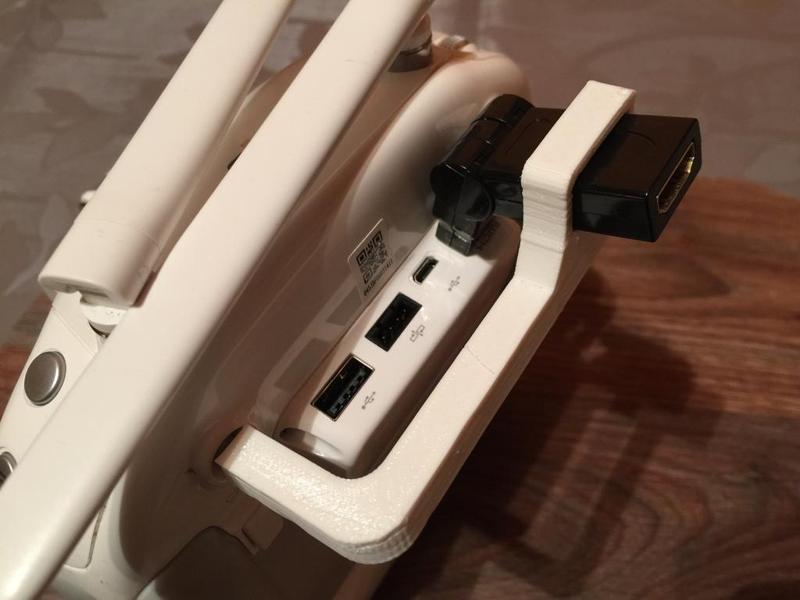 HDMI 45' adapter holder for Dji Phantom 3-4