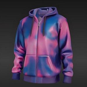Stylish Gradient 3D Printed Hoodie