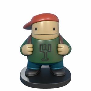 Flatcap Kid - 3D Printable Urban Minimalist Character