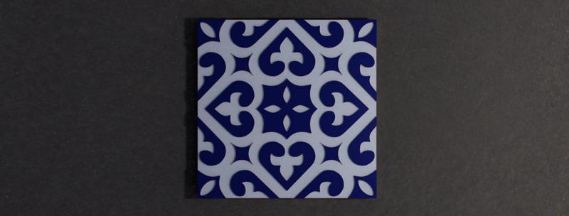 artistic tile mold for Florentine cement 4 pieces 190mmx190mmx25mm