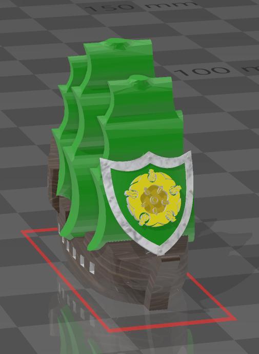 GAME OF THRONES BOARDGAME BOAT - HOUSE OF TYRELL