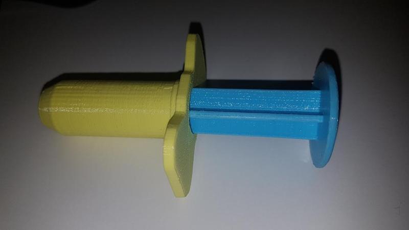 Jeringa molde plastilina - Toy clay playdoh mold syringe