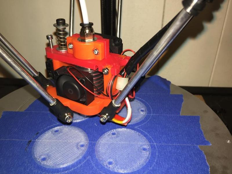 FLSUN Base Kossel Delta Improved Hotend Mount for ABL