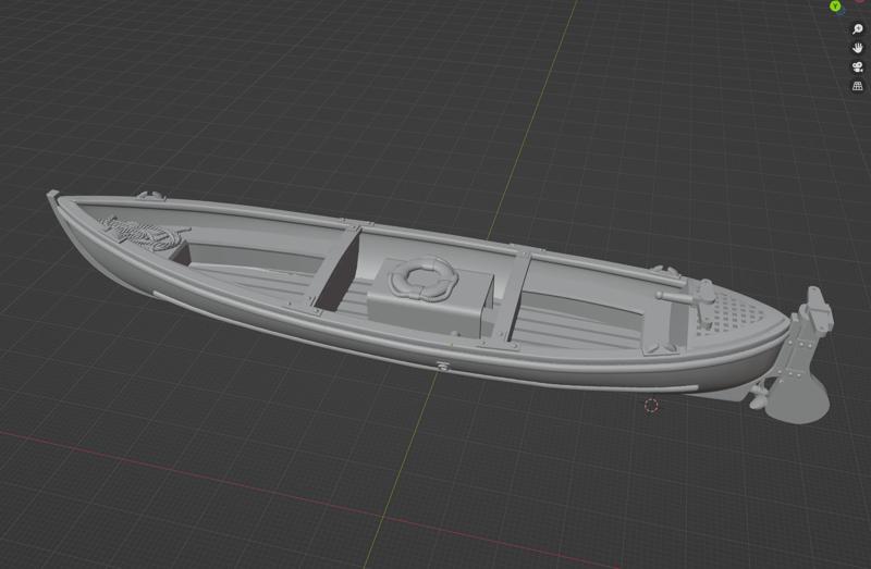 72nd scale 27ft motor whaler