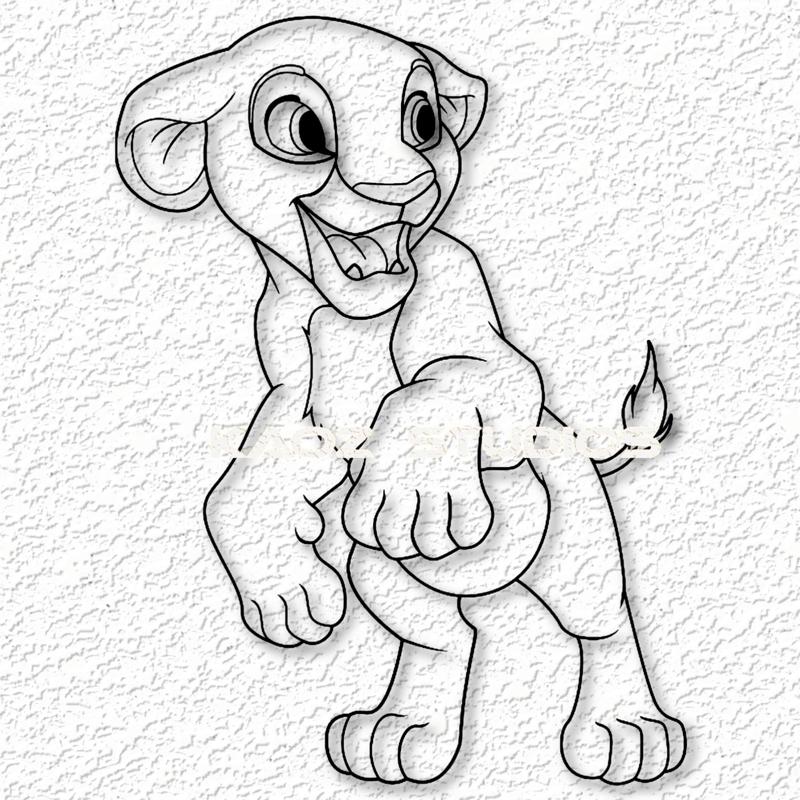 The lion King Kiara wall art kiara wall decor cat 2d art