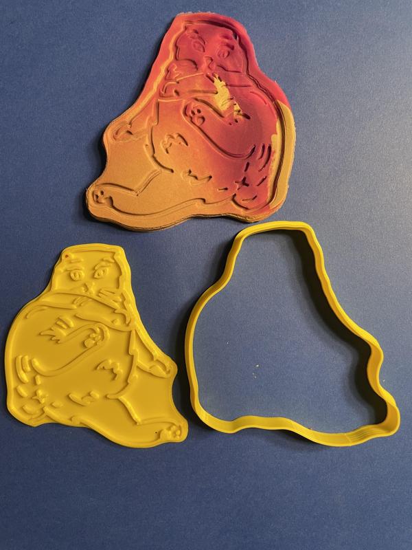 Stubby tail cat butt cookie cutter