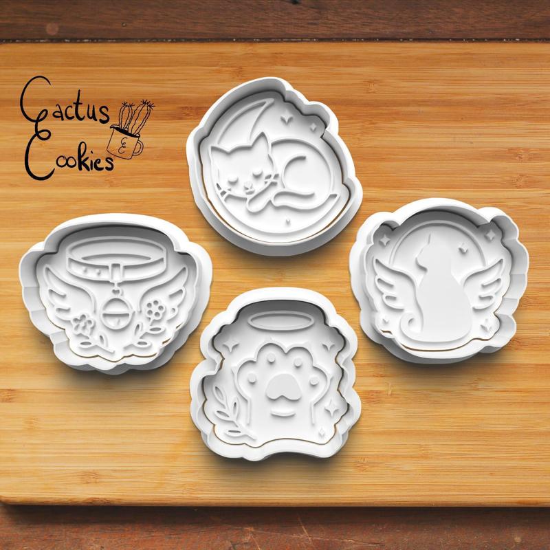 Cat Memorial Cookie Cutter set 0876
