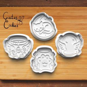 Cat Memorial Cookie Cutter set 0876