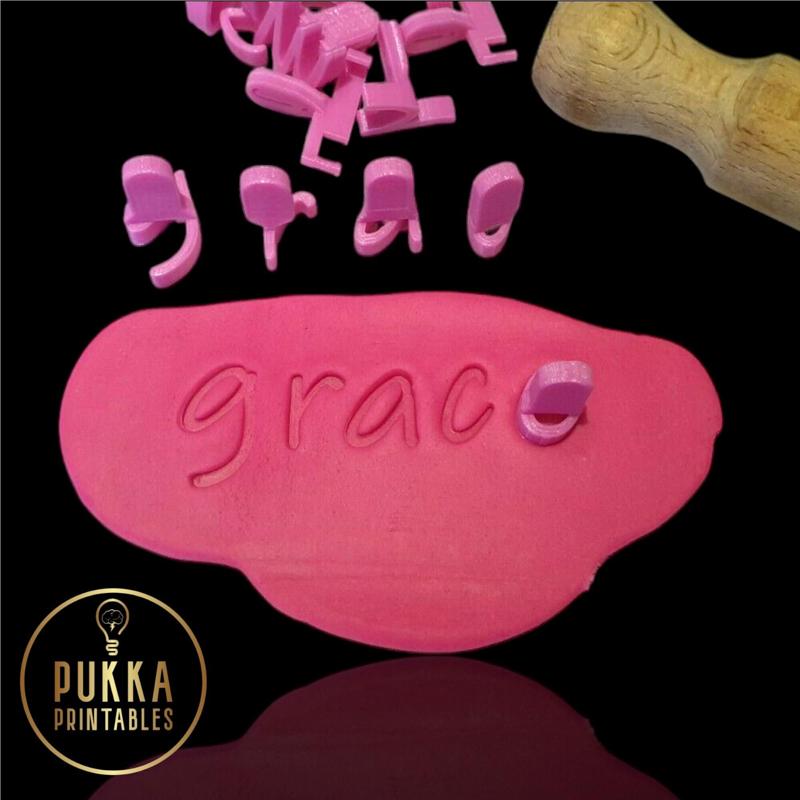 Sugar Paste Letters & number stamps for Cake Decorating or icing full set of letters and numbers