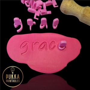 Sugar Paste Letters & number stamps for Cake Decorating or icing full set of letters and numbers