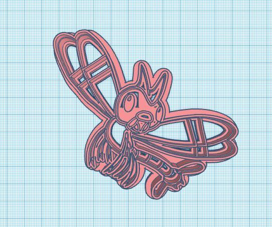 Pokemon: Yanma Cookie Cutter