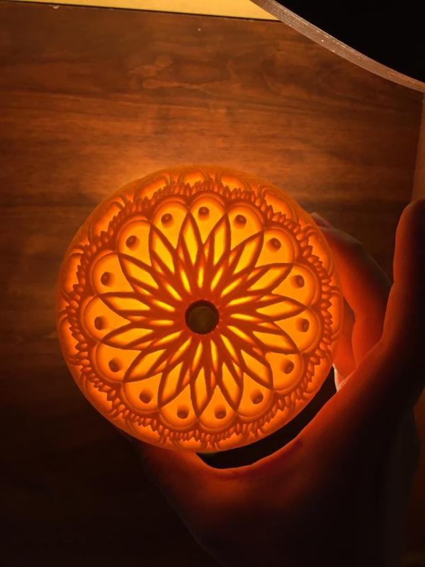 3D Lithophane Domes - Mandala, Geometric, Optical Illusion, Spiral, Checkered, etc.