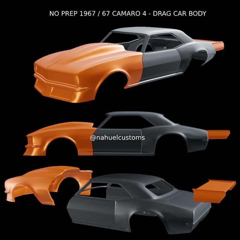 NO PREP 1967 / 67 CAMARO 4 - DRAG CAR BODY