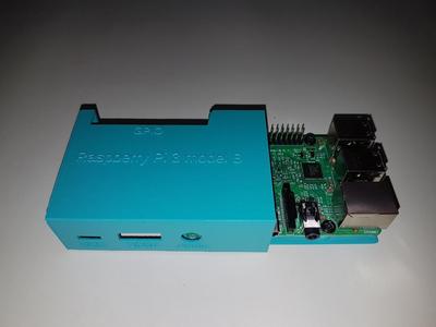 Raspberry Pi 3 Model B sliding support plate and case