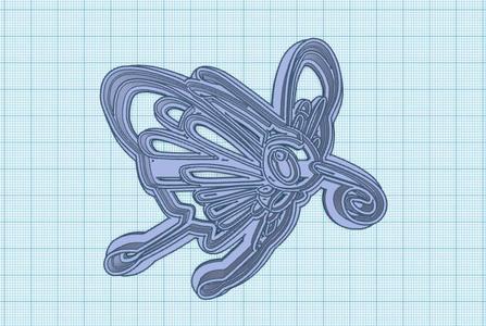Pokemon: Beautifly Cookie Cutter