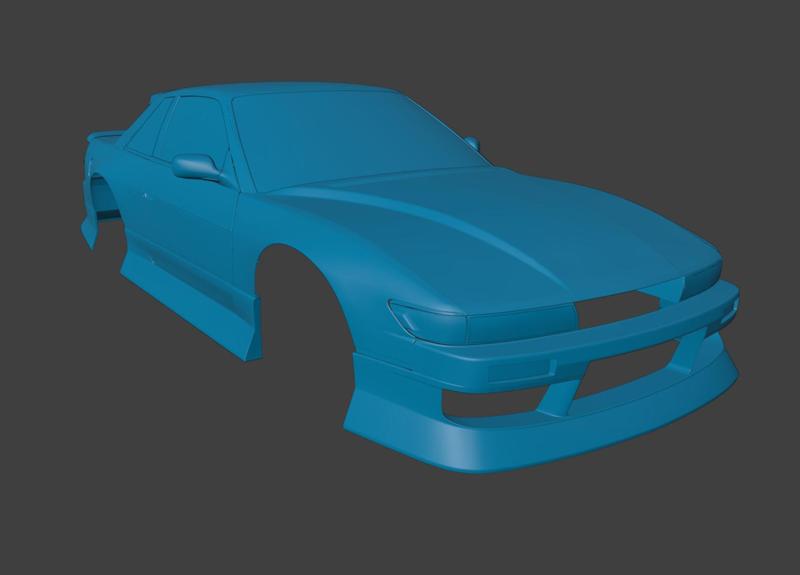 RC BODY 1991 SILVIA S13 NISSAN 1/10 3D PRINT STL
