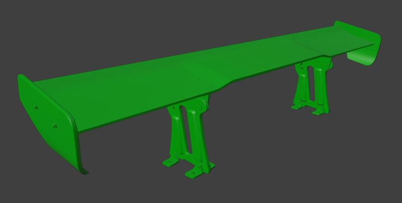 Spoiler 122 Wing For RC CARS Universal 3D PRINT STL