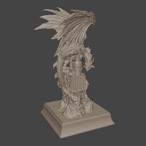 Epic Dragon Guardian Statue – Ultra Detailed 3D Print Model