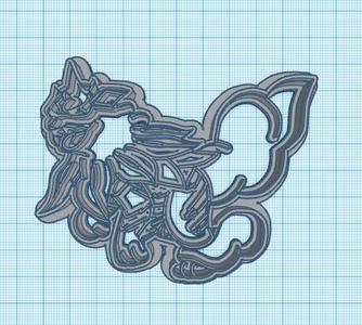 Pokemon: Hisuian Arcanine Cookie Cutter