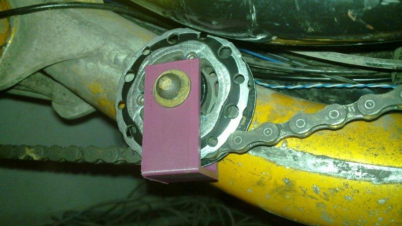 Recumbent bicycle pulley/idler chain guard