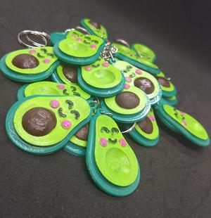 Avocado keychain